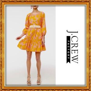 NWT | J. Crew Factory Birds of Paradise Scoop Neck Mini Dress!!!!